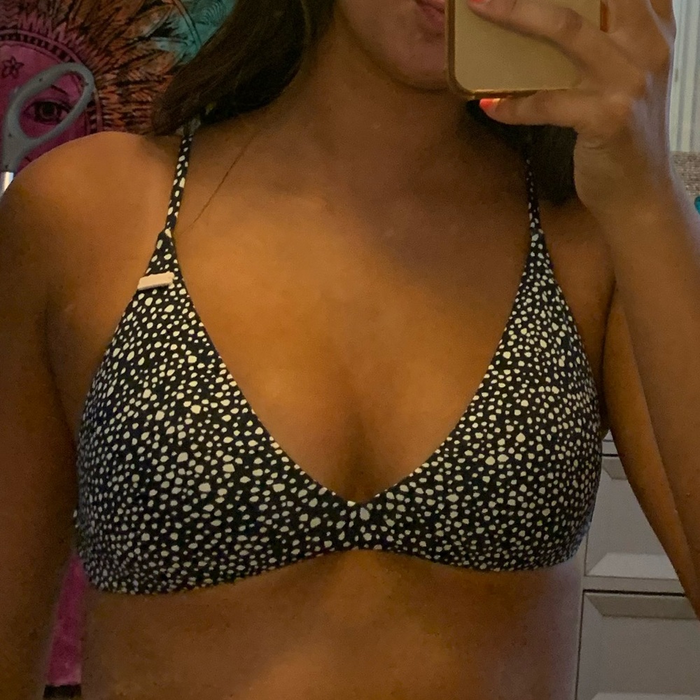 Blue and white bikini top ROXY